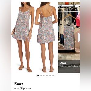 Roxy mini slip dress multi color